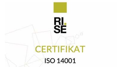 ISO 9001 kvalité samt ISO 14001 Miljö