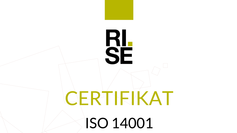 Vi är glada att kunna meddela att vi under våren genomgått en omcertifieringsprocess för ISO 9001 och ISO 14001. Detta är två viktiga internationella standarder som rör kvalitetsstyrning respektive miljöledningssystem.